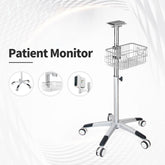 Rolling Trolley Cart Vertical Stand for Patient Monitor
